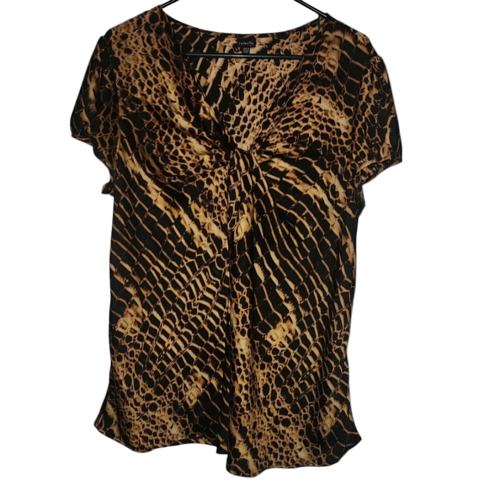 Cheetah print blouse